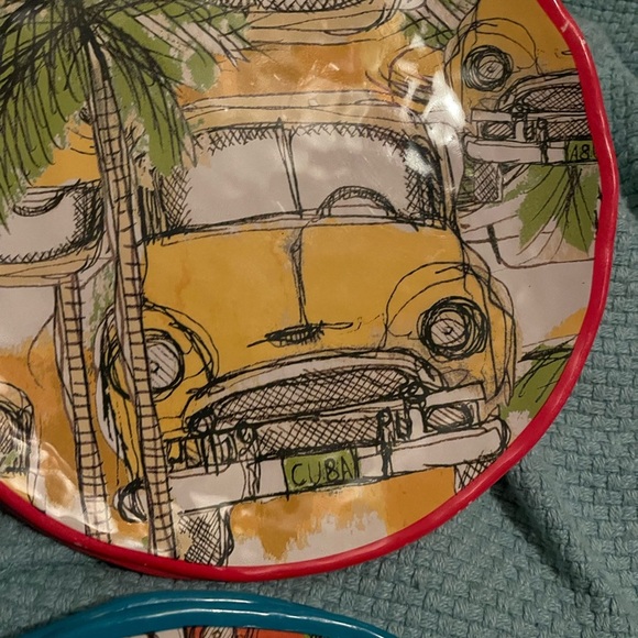 Pier 1 Vintage Car Dinnerware Set - Multicolor 8 plates - Picture 6 of 8
